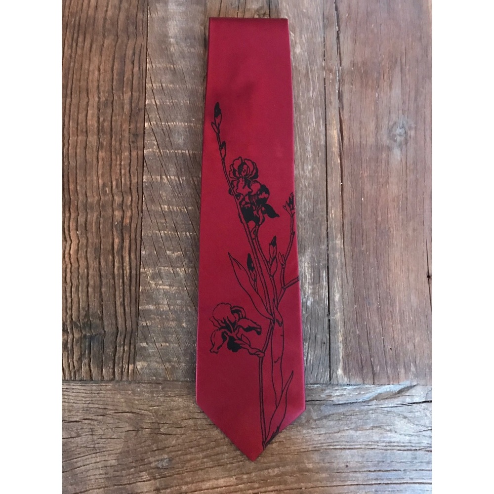 Brand New Cyberoptix Tie Lab Silk Tie Iris